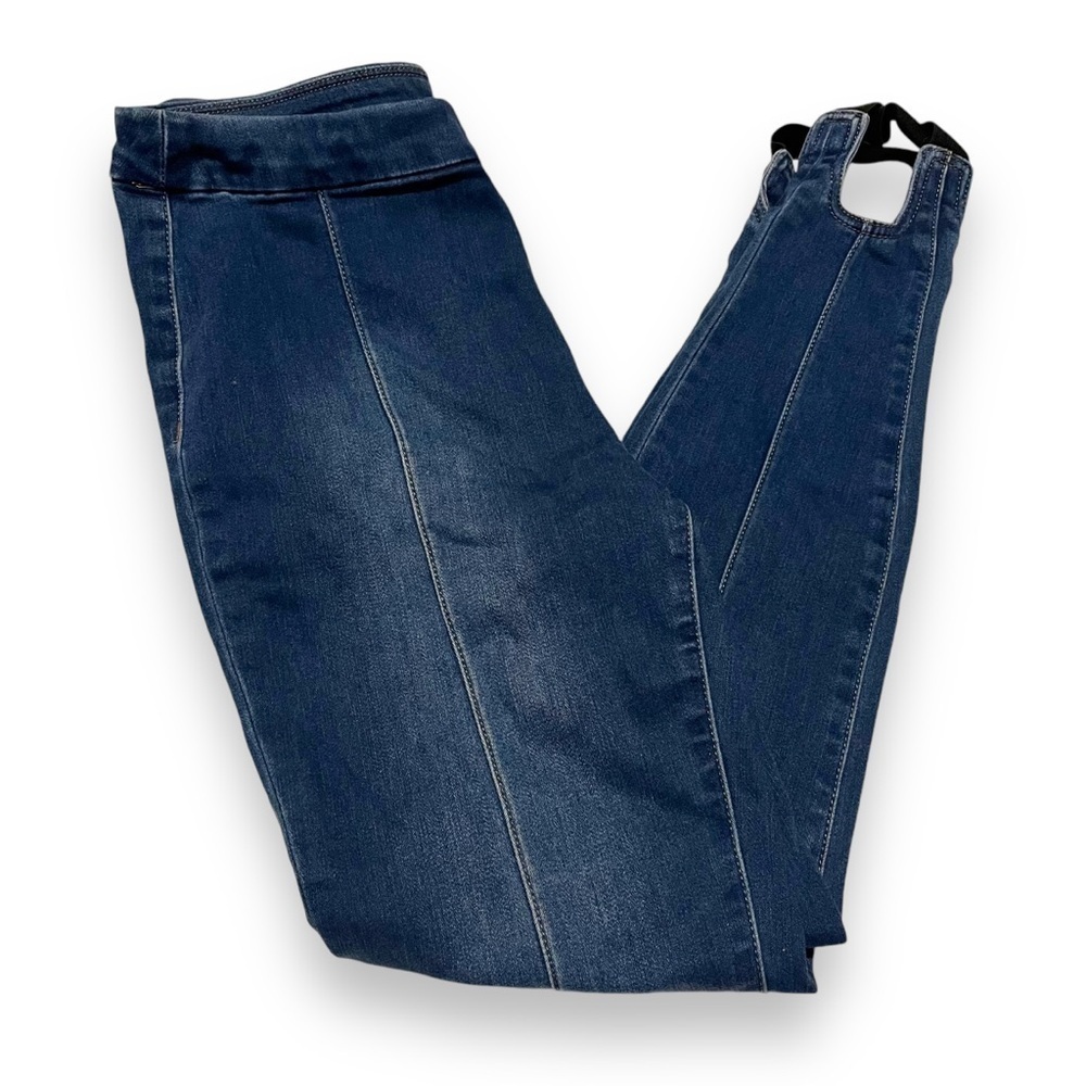 Soft Surroundings Women's Jeggings Small Stirrups Leggings Jeans Stretch 2BQ51